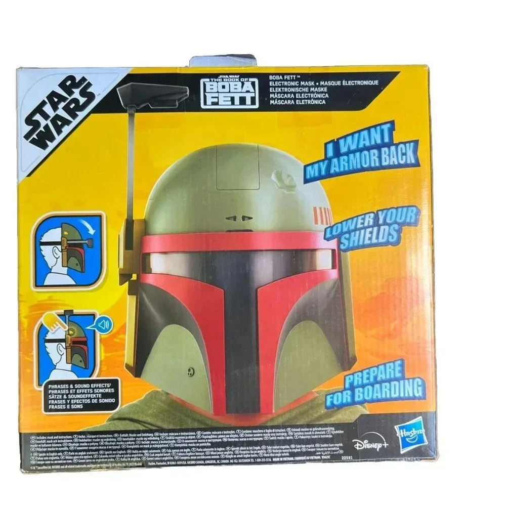 NEW Disney Star Wars Boba Fett Electronic Sound Effects Mask Helmet - Costume - Picture 3 of 3